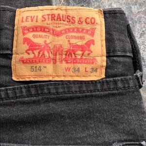 Black Levi’s 514 34/34